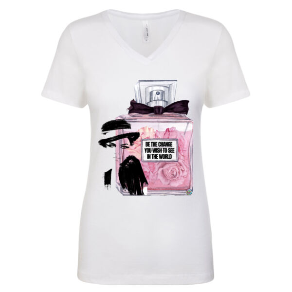 Be the Change Next Level  The Ideal V T shirt Thumbnail