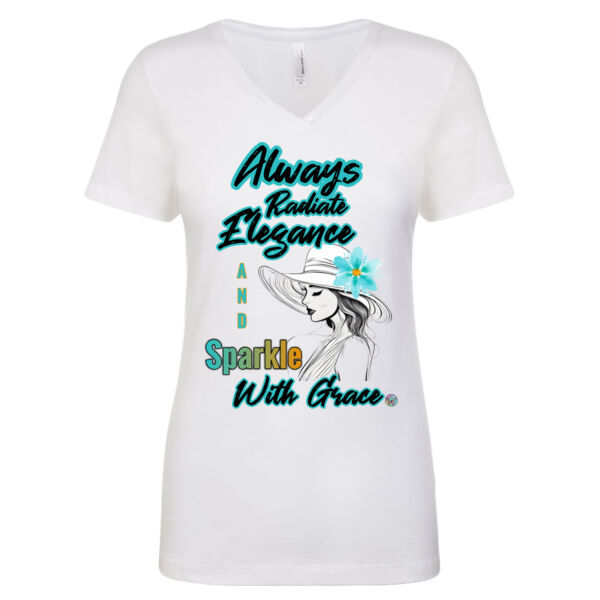 Always Radiate Elegance Next Level The Ideal V T-shirt  Thumbnail