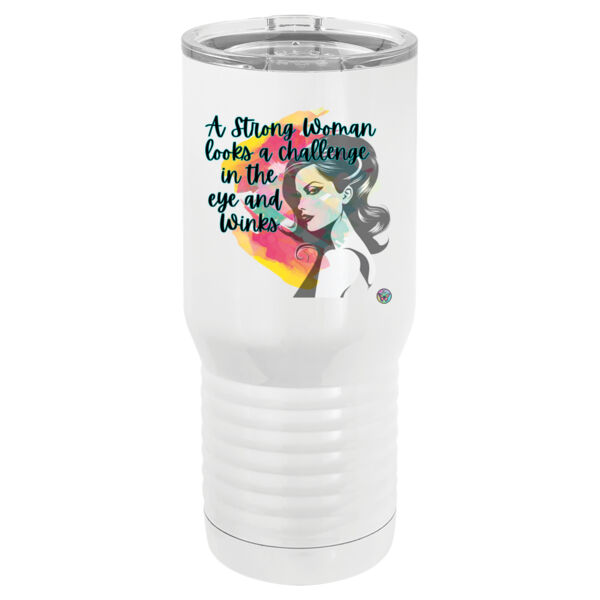 Strong Woman Winks at a Challenge Thumbnail