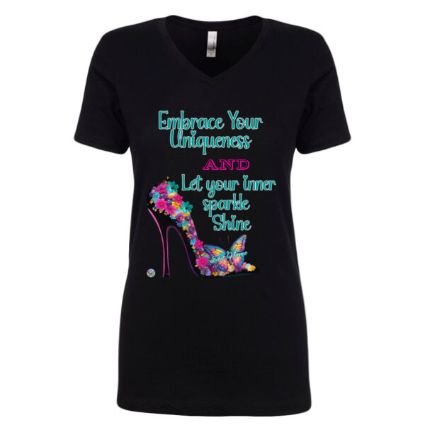 Embrace Your Uniqueness - Next Level The Ideal V T-Shirt Thumbnail