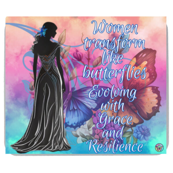 Women transform like Butterflies Mouse Pad Thumbnail