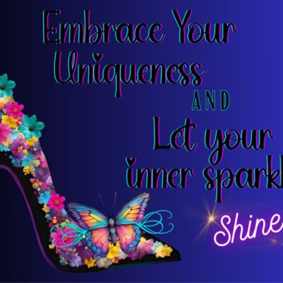 Embrace your uniqueness  Designer High Heel shoe TOTE BAG  11 91 x 7 88 in  Thumbnail