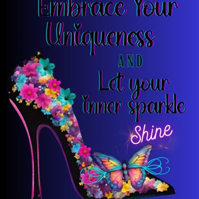 Embrace your uniqueness  Designer High Heel shoe MUG  9 46 x 11 in  Thumbnail